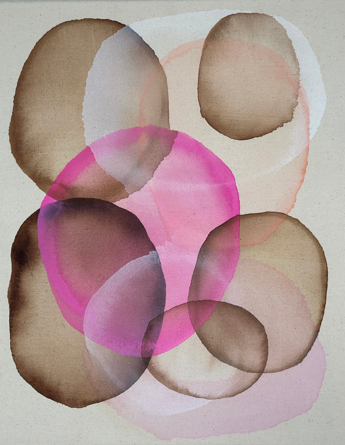 Circles Playing in Chocolate and Neon